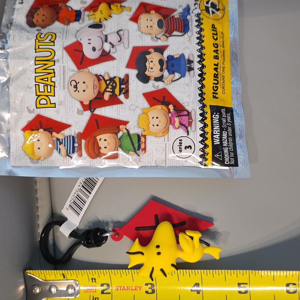 Collectible Kite-flying Woodstock figural bag clip series 3 NWT